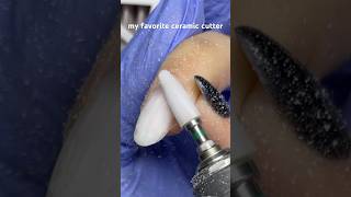 Removing gel polish coating ❤️ RUSSIAN MANICURE nails nailtechician nailtutorial russianmanicure [upl. by Aralc409]