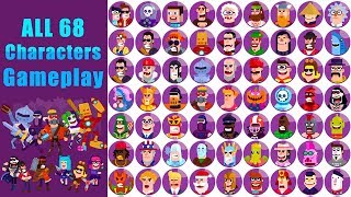 Bowmasters All 68 Characters Gameplay Shekharmine [upl. by Drucy]