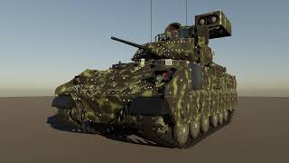 M2 Bradley blender 3d model [upl. by Ahseiym]