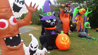 My 2017 Halloween inflatables display  daytime  part 1 [upl. by Amaj257]