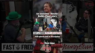 An awesome quotRowdyquot Roddy Piper story  Fast Freddie Rocks Youngstown [upl. by Ellehcem]