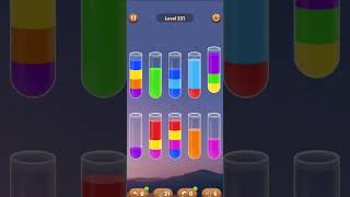 sort water puzzle color game 231mobilegametopvideosongbhojpurilevelcrossing watervideogame [upl. by Ardnekahs]