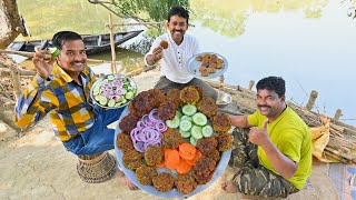 Jamaibabu Special Chicken Pakora recipe  village cooking vlog [upl. by Eibba]