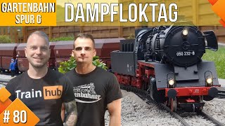 Unsere LGB Gartenbahn 80 Alle Dampfloks raus [upl. by Annahtur]