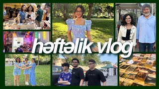 həftəlik vlog  qrup yoldaşlarımla piknik kitab sərgisi 🪷🫧📚 [upl. by Chally]