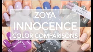 Zoya Innocence Collection  NEW Spring 2019  Color Comparisons [upl. by Dilks]