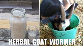 How We Deworm Our Goats  Making an Easy Natural Effective Herbal Deworming Blend [upl. by Olive]