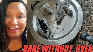 How to EASILY bake vanilla cake with charcoal jikono oven [upl. by Aikemot]