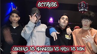 VON VS COLDFACE VS HENNESSY VS HADU  OCTAVOS  FECHA FINAL 🩸 [upl. by Ekrub]