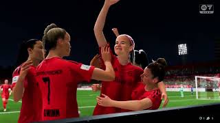 Lea Schüller amp Pernille Harder scored for FC Bayern against Carl Zeiss Jena  EA FC 25 Career Mode [upl. by Shelba420]