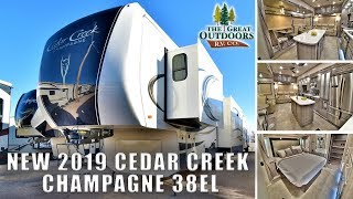 Experience Luxury Inside the 2021 Forest River Cedar Creek 38EL Champagne Fifth Wheel rvdepot [upl. by Cordell614]