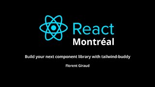 Build your next component library with tailwindbuddy  Florent Giraud [upl. by Yrral]