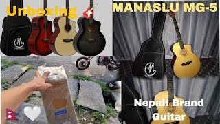 New Guitar Guyss🤍 MANASLU MG5 🇳🇵✌️guitar unboxing video❤️ [upl. by Aicen]