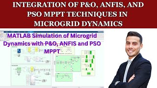 Integration of PampO ANFIS and PSO MPPT Techniques in Microgrid Dynamics in MATLAB [upl. by Annadiana]