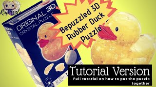 Bepuzzled 3D Crystal Puzzle Rubber Duck Tutorial Version [upl. by Madlin179]