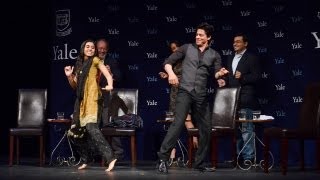 quotChammak Challo Dancequot  Shah Rukh Khan at Yale University as Chubb Fellow Official Video [upl. by Nylatsirk]