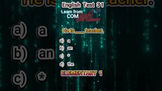 English Elementary Test 31 [upl. by Iruy396]