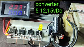 Ac To Dc converter  24v AC to 24v15v12v5v DC power supply  how to convert ac to dc regulator [upl. by Sapers]