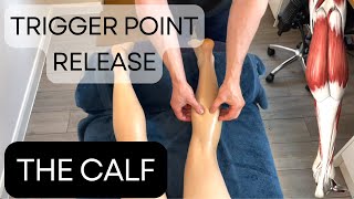 Trigger point release  The Calf [upl. by Nosahc]