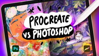 Estos Programas para DIBUJAR no SON lo que PIENSAS Photoshop vs Procreate [upl. by Reiniar]