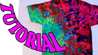 How to Tie Dye a Crinkle or Scrunch Design Full Tutorial 11 [upl. by Dahij895]