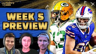 NFL Week 5 Preview Pod w Sackreligious and Sam Sherman [upl. by Montford]