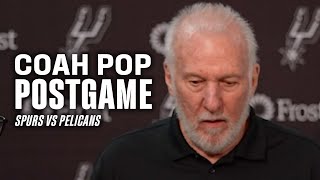 Coach Pops Postgame vs New Orleans Pelicans  452024 [upl. by Chor]