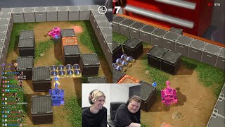 xQc amp Jesse 1v1 in Battle Tanks [upl. by Pardew870]