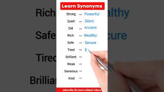 list of synonyms in English synonymsinenglish synonyms [upl. by Laden]