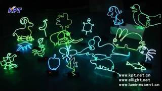 DIY el wire for glowing gift of party decoration [upl. by Anaela]