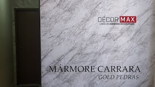 MÁRMORE CARRARA GOLD PEDRAS  DÉCORMAX [upl. by Ailene]