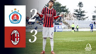 A Comeback Win in the YouthLeague  Slovan Bratislava 23 AC Milan  Highlights U20 [upl. by Antonia]