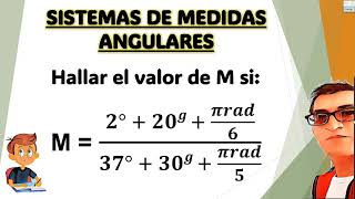 Sistemas de Medidas Angulares  Ejercicio Resuelto✅ trigonometry trigonometria unmsm [upl. by Claresta602]