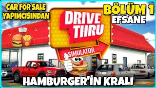 YOL KENARINA HAMBURGERCİ AÇTIM  BOL MÜŞTERİ İLE DÜKANIMI DOLDURDUM  DRIVE THRU SIMULATOR [upl. by Dart852]