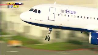 JetBlue plane makes emergency landing at LAX Flight 292 [upl. by Dorin806]