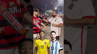 O Flamenguista menos clubista 😅 Flamengo meme Plata Messi humor [upl. by Nivle428]