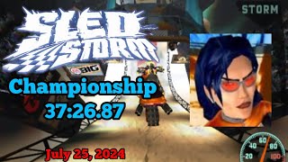 Sled Storm PS2 Speedrun  Championship  372687  Toddtrous [upl. by Toscano239]