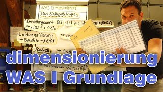 WAS Dimensionieren 1 I Grundlagen  Die Einflussfaktoren [upl. by Vernon]