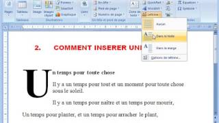 COMMENT INSERER UNE LETTRINE AVEC WORD [upl. by Oderfliw]