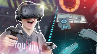 PORTAL IN VIRTUAL REALITY  Portal Stories VR HTC Vive WalkthroughGameplay [upl. by Aiclef]