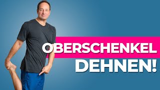 Oberschenkel dehnen  3 effektive Übungen gegen Knieschmerzen amp Arthrose [upl. by Sidnak]