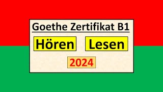 Goethe Zertifikat B1 Hören Lesen Modelltest mit Antworten am Ende  Vid  244 [upl. by Gillie452]