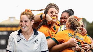 Wallaroos react to a soldout Eden Park for their first game of the Womens Rugby World Cup [upl. by Hein]