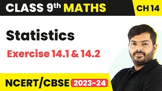 Statistics  Exercise 141 amp 142  Class 9 Maths Chapter 14 [upl. by Auginahs793]