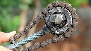 How to make sprocket ratchet wrench  Homemade DIY Tool Idea [upl. by Hijoung932]