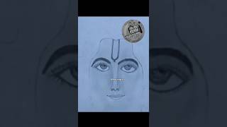 Lord Ram Face Sketch drawing tranding song art whatsappstatus Sketchinggirla [upl. by Noemi]