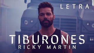 Tiburones  Ricky Martin Letra [upl. by Eyt]