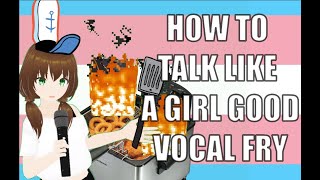 An Actually Easy MTF Trans voice tutorial Vocal Fry [upl. by Ahsiener]