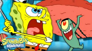 Plankton Steals the Frozen Krabby Patty 🧊  Full Scene Krabs a la Mode  SpongeBob [upl. by Esorlatsyrc]