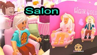 Hair Style Salon  Spa  Roblox Cookie Swirl C Game Play Video [upl. by Gerald]